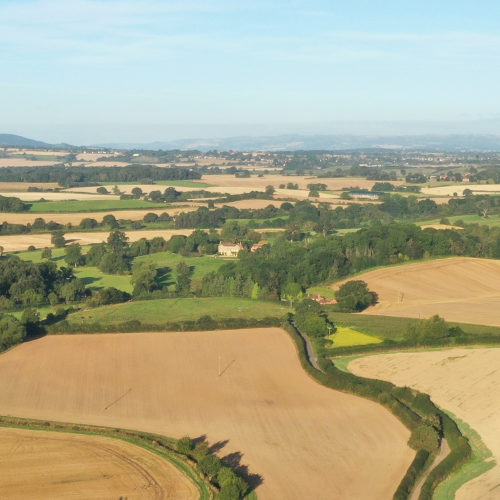 Aerial view of Shropshire